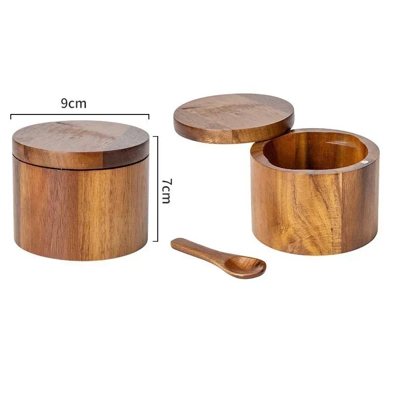 Salt & Pepper Jar with Seasoning Spoon