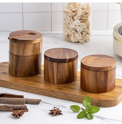 Salt & Pepper Jar with Seasoning Spoon