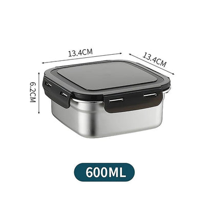 Stainless Steel Food Storage Containers with Snap Seal Lid